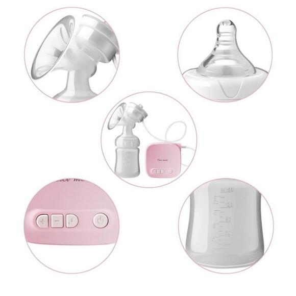 Automatic Milk Pumps Kit Electric Breast  Natural Suction Enlarger Feeding Bottle USB Breast Milksucker BM