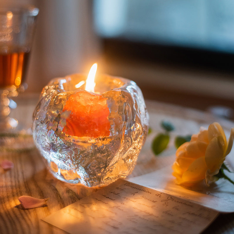 Decorative Tabletop Ornaments Glass Romantic Candle Light Cup