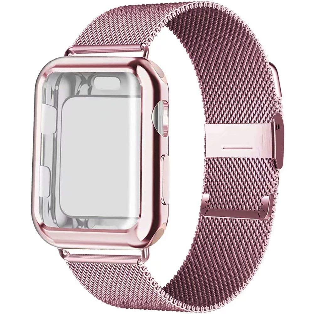 Compatible with Apple, Iwatch5 / 4 / 3 Milan nice loop + Protective Case strap