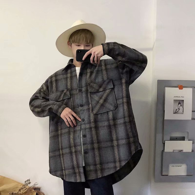 Men's Korean-style Loose Casual Shirt