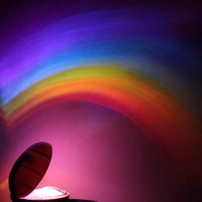 Egg-Shaped Table Lamp Rainbow Projection Lamp LED Color Night Light 3 Modes Projector