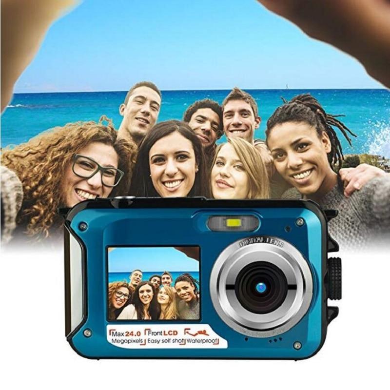 Dual-screen waterproof HD digital camera