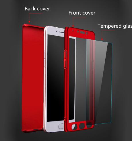 For Galaxy J5 2021 Case Cover 360 J3 J5 J7 Pro 2021 J2 J5 J7 Prime 360 PC Phone Cover Cases With Tempered Glass