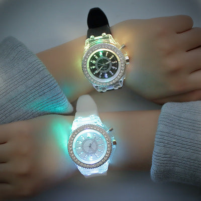 Led Harajuku silicone creative fashion trend male and female students couple jelly watches