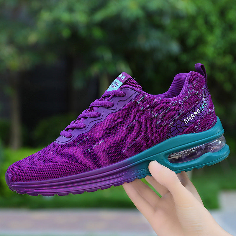 New Air Cushion Sports Large Size Women's Shoes Mesh Breathable Four Seasons Shoes Fashion Running Shoes