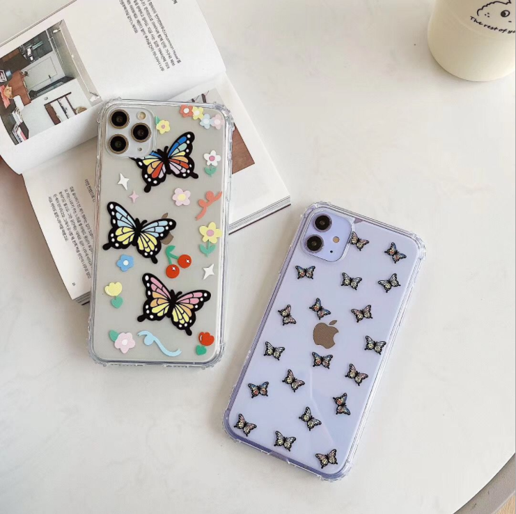 Color butterfly phone case