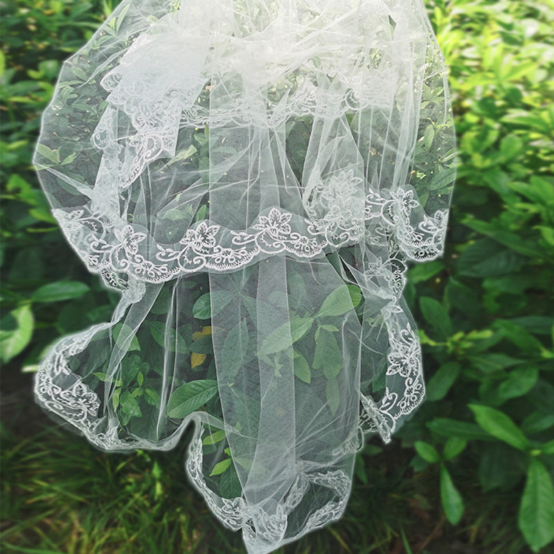 Bridal Veil Lace Photography Headdress Super Mori