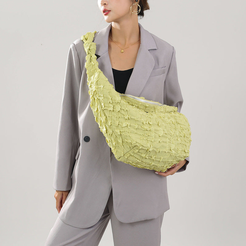 Mesh Female Cloud Bag Crossbody