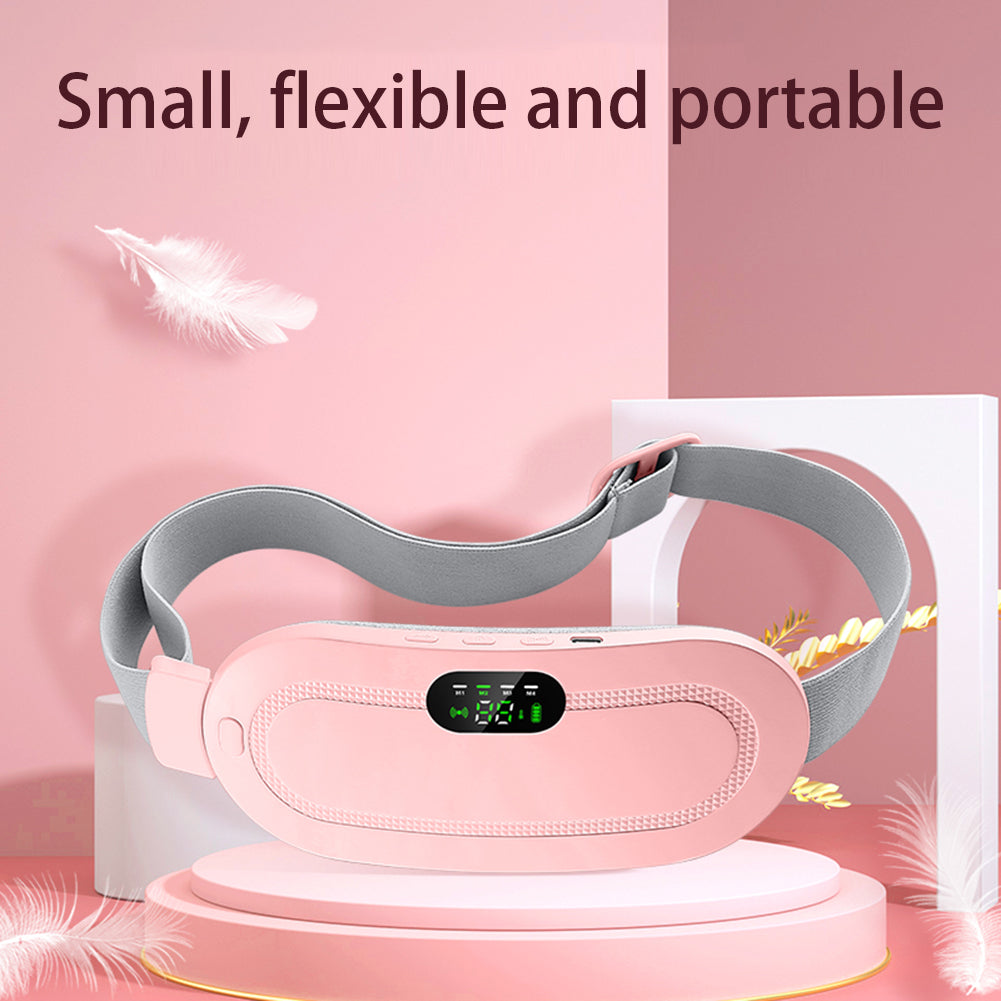 Menstrual Heating Pad Smart Warm Belt Relief Waist Pain Cramps Vibrating Abdominal Massager Electric Waist Belt Device