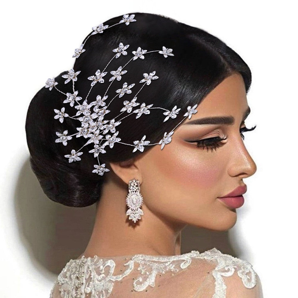 Bridal Handmade Rhinestones Hair Combing Ornaments