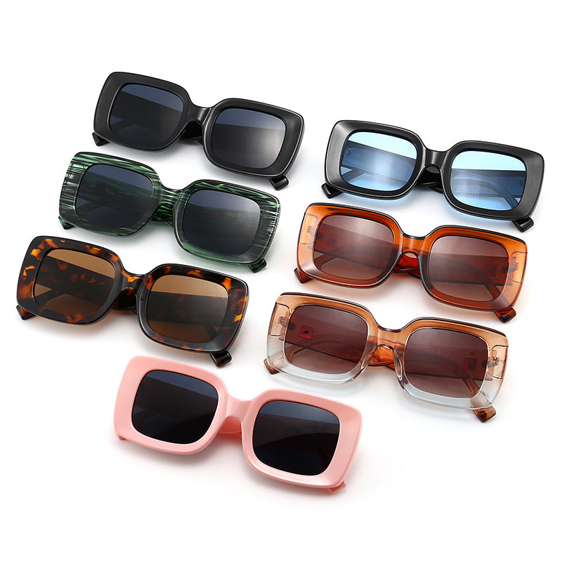 Fashion Translucent PC Full Frame Sunglasses